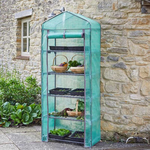 GroZone Classic 5 Tier - Complete Unit - Cover and shelving included - Ideal for vertical gardening - Smart Garden - 180cm x 70cm x 50cm