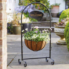 Load image into Gallery viewer, Flower Baskets - ALL OPTIONS  - Classic, Saxon &amp; Forge Metal Flower Baskets Forge, Hanging, freestanding or  Wall Mounted
