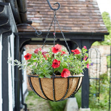 Load image into Gallery viewer, Flower Baskets - ALL OPTIONS  - Classic, Saxon &amp; Forge Metal Flower Baskets Forge, Hanging, freestanding or  Wall Mounted
