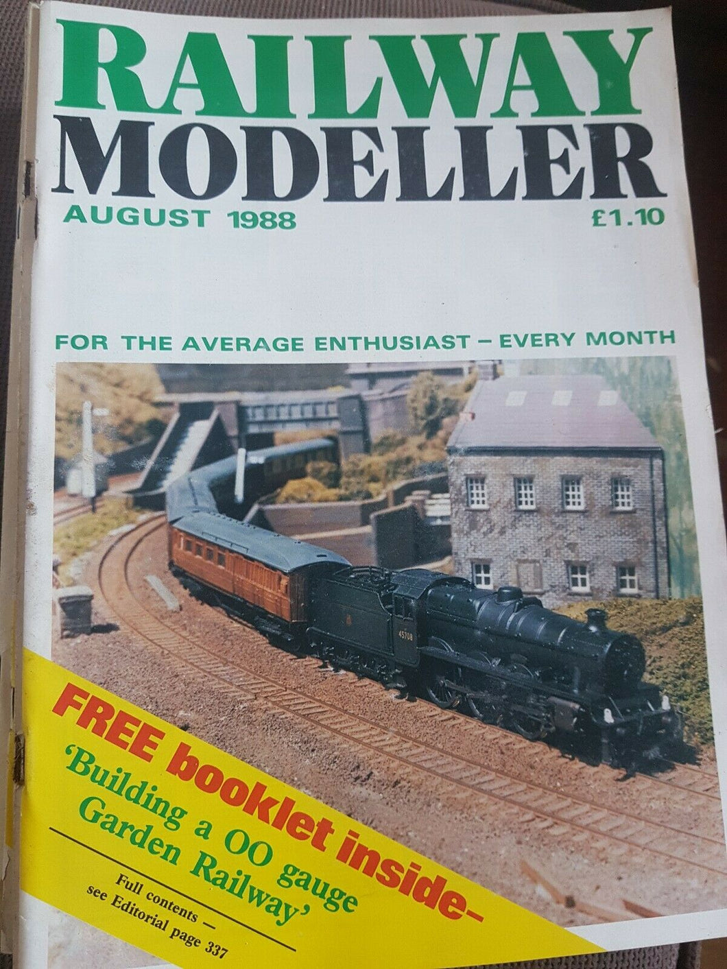 Railway modeller magazine August 1988