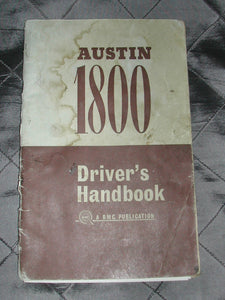Austin 1800: Driver's Handbook (A.B.M.C. Publication) [Paperback] Austin