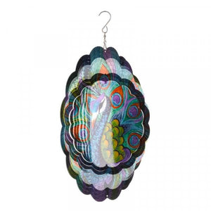 Peacock Spinner - Hanging spinning ornament