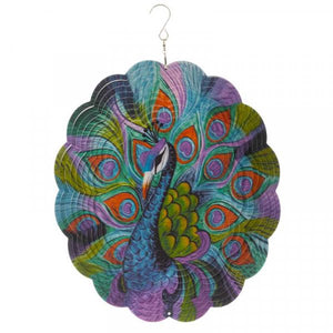 Peacock Spinner - Hanging spinning ornament